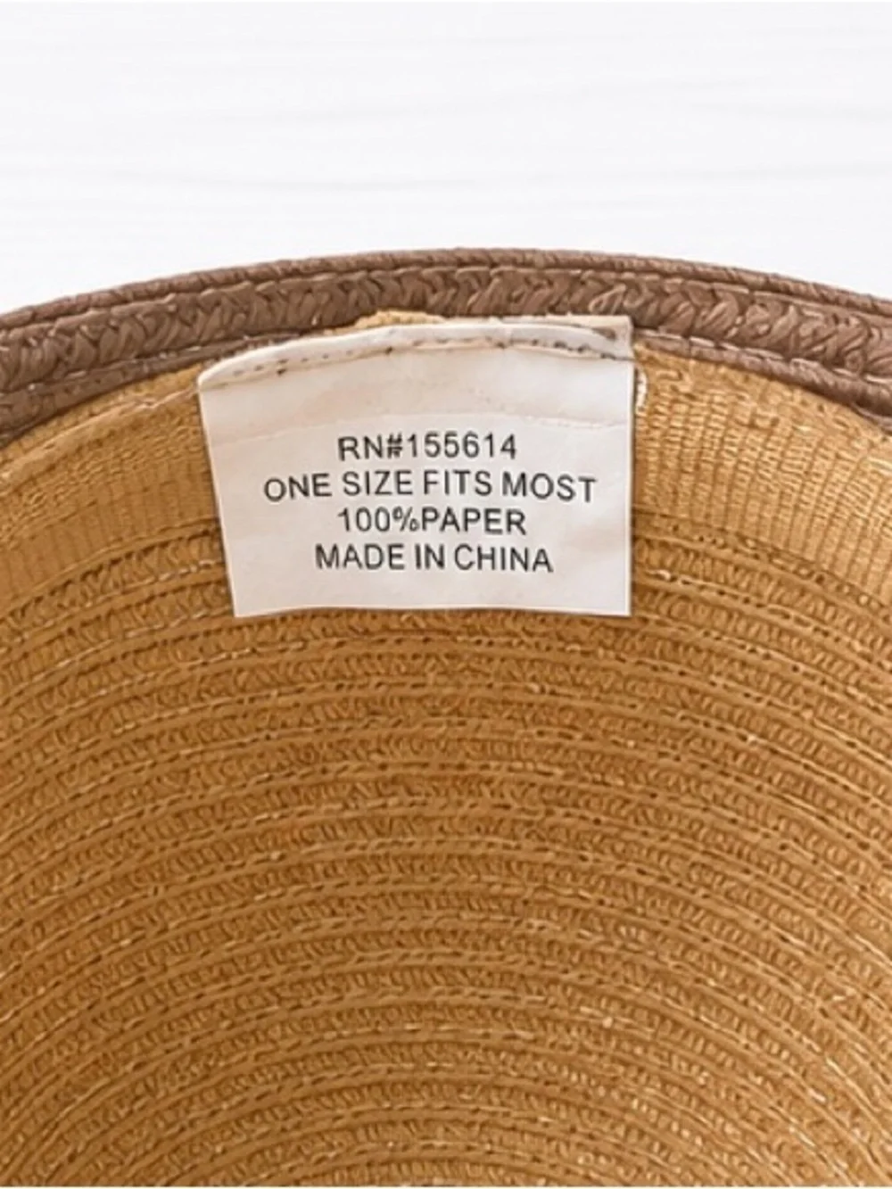 Women’s Wide Brim Straw Sun Hat One Size – Gold Chain Summer Beach Hat